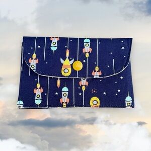Space Rocket Kids Wallet Gift Card Holder New Handmade by Darling Darce